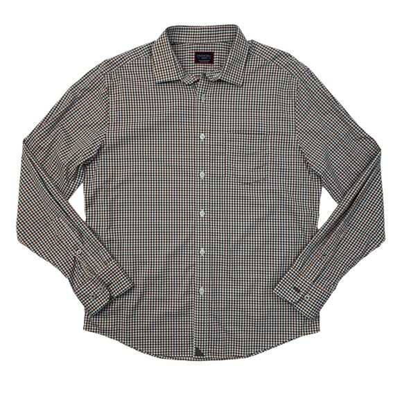Untuckit Mirassou Dress Shirt Mens M Medium Button Up Multi Gingham Checkered - Picture 1 of 11